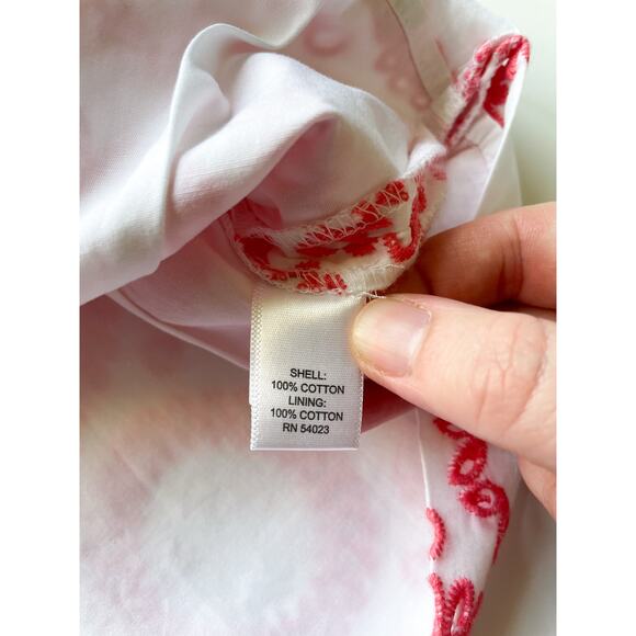 Women's Banana Republic Milly Collection Coral and White 2 Piece Set Size 14 - Picture 3 of 12